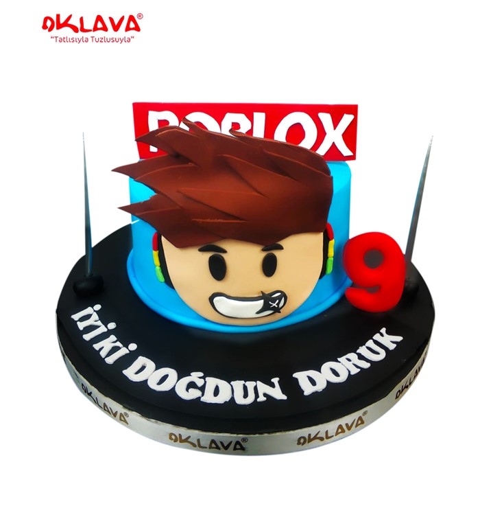 Roblox pasta, roblox figürlü, erkek çocuk pasta, cake design